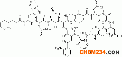 達托霉素, 達妥霉素, CAS #: 103060-53-3