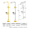 上海SAN-7102AH組合式沖淋洗眼器 復合式噴淋洗眼器